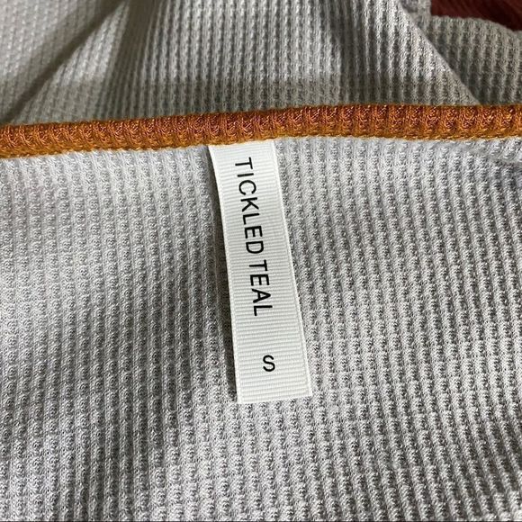 Tickled Teal Waffle Knit Top - Picture 3 of 5